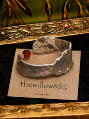 Crimson Agate Heritage Cuff Bracelet