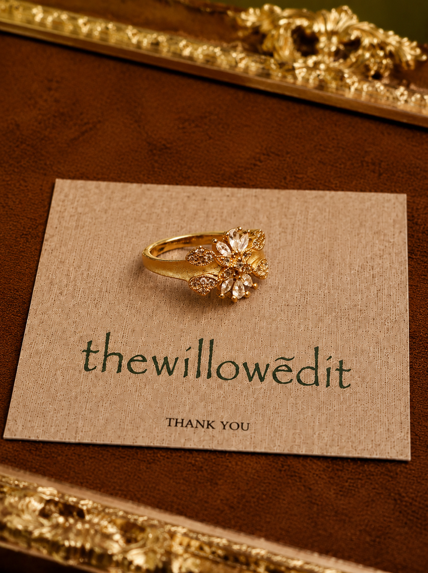 Versailles Diamond Brushed Ring