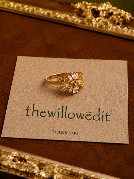 Versailles Diamond Brushed Ring