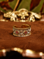 Florentine Gilded Lattice Ring