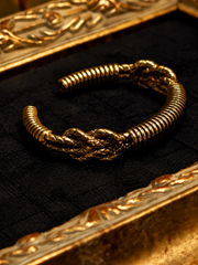 Nordic Serpent Scale Open Cuff