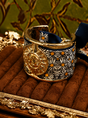 Vintage Daisy Silk Scarf Cuff