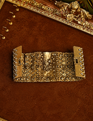 Rococo Crystal Tapestry Cuff