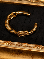 Nordic Serpent Scale Open Cuff