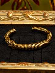 Nordic Serpent Scale Open Cuff