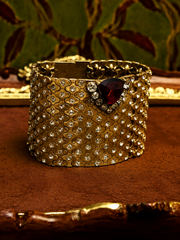 Rococo Crystal Tapestry Cuff
