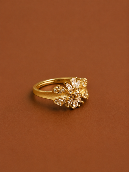 Versailles Diamond Brushed Ring