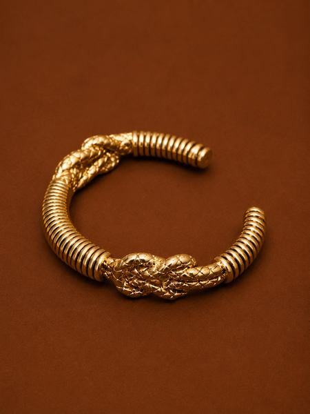 Nordic Serpent Scale Open Cuff
