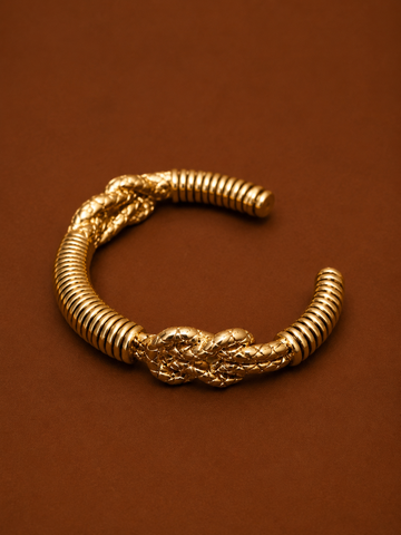 Nordic Serpent Scale Open Cuff