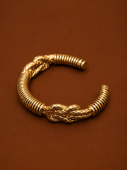 Nordic Serpent Scale Open Cuff