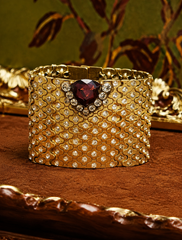 Rococo Crystal Tapestry Cuff