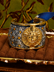 Vintage Daisy Silk Scarf Cuff